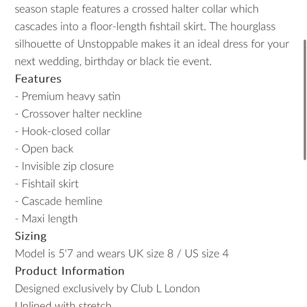 Club London black halter gown - Picture 3 of 10